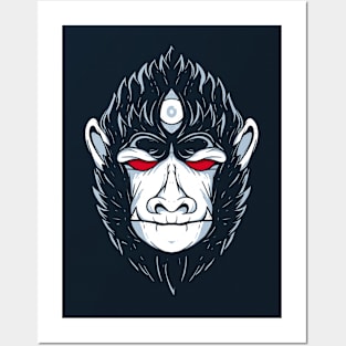 eyed gorilla Posters and Art